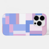 Geometrische kleurenblokrechthoeken - roze en blau Case-Mate iPhone case (Achterkant (horizontaal))