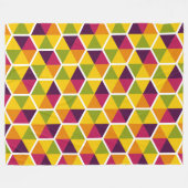 Geometrische kleurenhoningraat Patroon 01 Fleece Deken (Voorkant (Horizontaal))