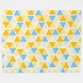Geometrische kleurenhoningraat Patroon 03 Fleece Deken (Voorkant (Horizontaal))