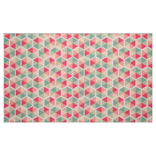 Geometrische kleurenhoningraat Patroon 04 Stof