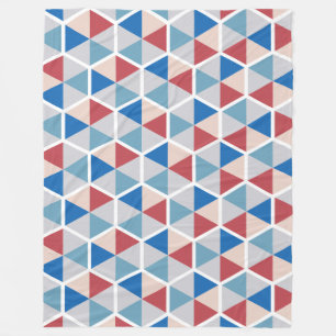 Geometrische kleurenhoningraat Patroon 05 Fleece Deken