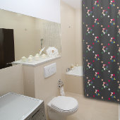 Geometrische kleurenpatroon grijs modern Shower Cu Douchegordijn