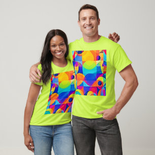 Geometrische Kleurensymfonie T-shirt