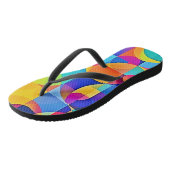 Geometrische Kleurensymfonie Teenslippers (Schuin)