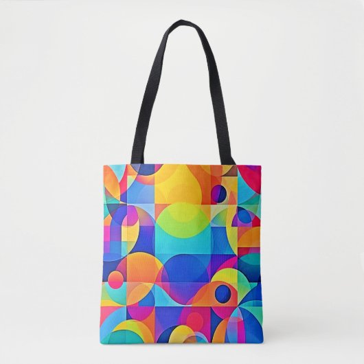 Geometrische Kleurensymfonie Tote Bag (Voorkant)