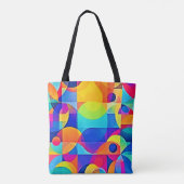 Geometrische Kleurensymfonie Tote Bag (Achterkant)