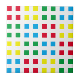 Geometrische kleurig patroon tegeltje