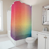 Geometrische kleurige regenbooggradiënt douchegordijn (In situ)