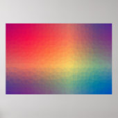 Geometrische kleurige regenbooggradiënt poster (Voorkant)