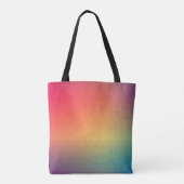 Geometrische kleurige regenbooggradiënt tote bag (Achterkant)