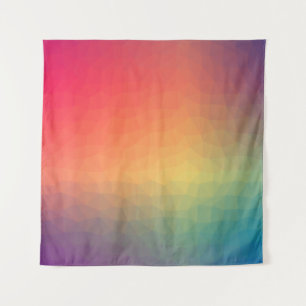 Geometrische kleurige regenbooggradiënt wandkleed