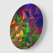 Geometrische Kleurrijk, Samenvatting met Retro Grote Klok (Hoek)