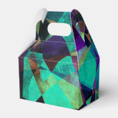 Geometrische, kleurrijke, Abstracte kunst Bedankdoosjes (Achterkant)