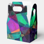 Geometrische, kleurrijke, Abstracte kunst Bedankdoosjes (Geopend)
