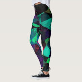 Geometrische, kleurrijke, Abstracte kunst Leggings (Links)