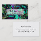 Geometrische, kleurrijke, Abstracte kunst Visitekaartje (Voorkant / Achterkant)