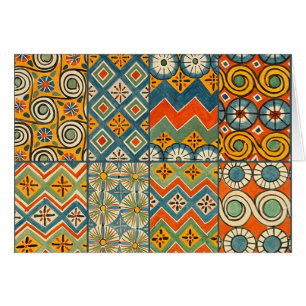 Geometrische kleurrijke Antiek Egyptische grafisch