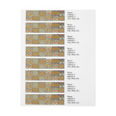 Geometrische kleurrijke Antiek Egyptische grafisch Adreslabel Wikkel (Vel)