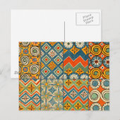 Geometrische kleurrijke Antiek Egyptische grafisch Briefkaart (Voorkant / Achterkant)