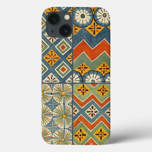 Geometrische kleurrijke Antiek Egyptische grafisch Case-Mate iPhone Case (Achterkant)