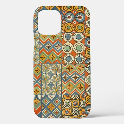 Geometrische kleurrijke Antiek Egyptische grafisch Case-Mate iPhone Case (Achterkant)