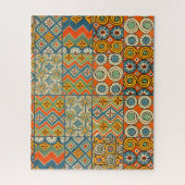 Geometrische kleurrijke Antiek Egyptische grafisch Legpuzzel (Verticaal)