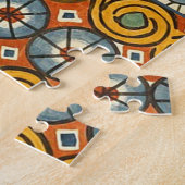 Geometrische kleurrijke Antiek Egyptische grafisch Legpuzzel (Zijkant)