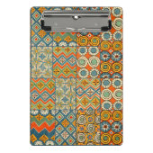 Geometrische kleurrijke Antiek Egyptische grafisch Mini Klembord (Voorkant)