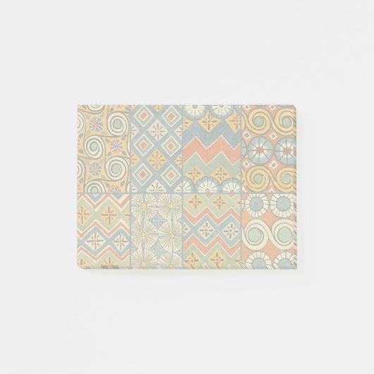 Geometrische kleurrijke Antiek Egyptische grafisch Post-it® Notes (Voorkant)