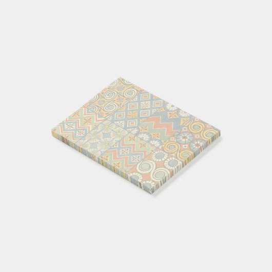 Geometrische kleurrijke Antiek Egyptische grafisch Post-it® Notes (Schuin)
