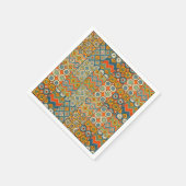 Geometrische kleurrijke Antiek Egyptische grafisch Servet (Hoek)