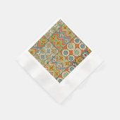 Geometrische kleurrijke Antiek Egyptische grafisch Servet (Hoek)