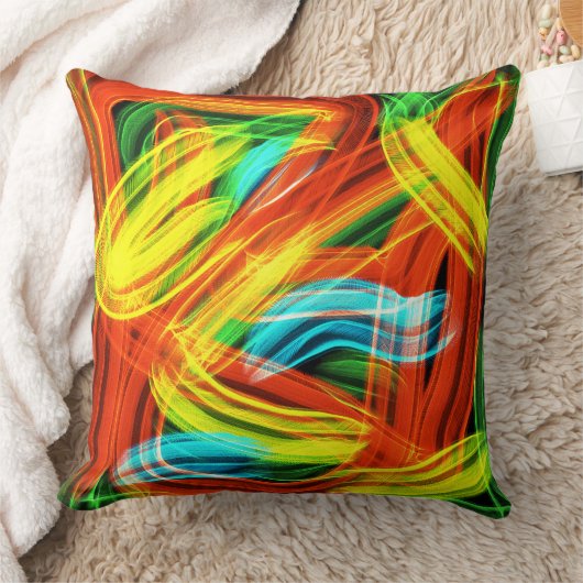 geometrische kleurrijke decoratieve kussenhoes kussen (Deken)