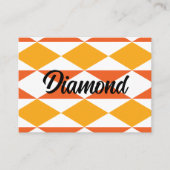 Geometrische kleurrijke diamant moderne geometrisc visitekaartje (Voorkant)