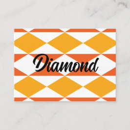 Geometrische kleurrijke diamant moderne geometrisc visitekaartje