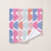 Geometrische kleurrijke halve cirkel geometrisch bad handdoek (Wasdoekje)