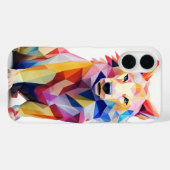 Geometrische kleurrijke hond Case-Mate iPhone case (Achterkant (horizontaal))