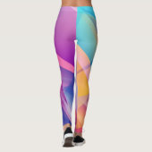 Geometrische kleurrijke Leggings (Achterkant)