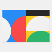 Geometrische kleurrijke moderne grafische kabel ui inpakpapier vel (Voorkant 2)