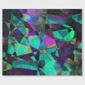 Geometrische, kleurrijke, originele Abstracte kuns Cadeaupapier (Vlak)