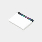 Geometrische, kleurrijke, originele Abstracte kuns Post-it® Notes (Schuin)