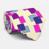 Geometrische kleurrijke patroonStropdas Stropdas (Opgerold)
