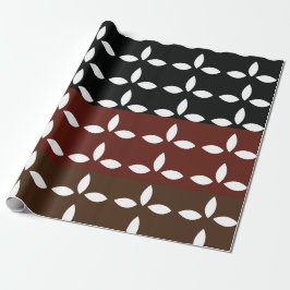Geometrische kleurrijke strepen Floral Cadeaupapier