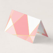 Geometrische kleurrijke vormen achtergrond visitekaartje (Achterkant)