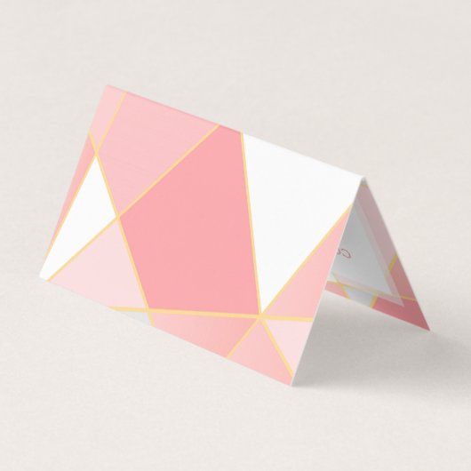 Geometrische kleurrijke vormen achtergrond visitekaartje (Achterkant)