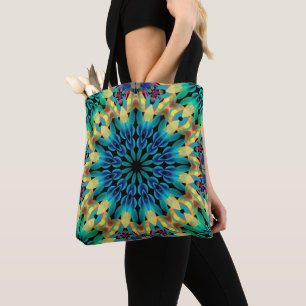 Geometrische Kleurrijke Vormen Mandala Tote Bag