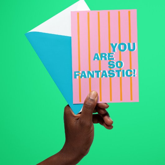 Geometrische, kleurrijke, waarderende boodschap kaart