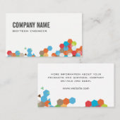 Geometrische kleurstof visitekaartje (Voorkant / Achterkant)