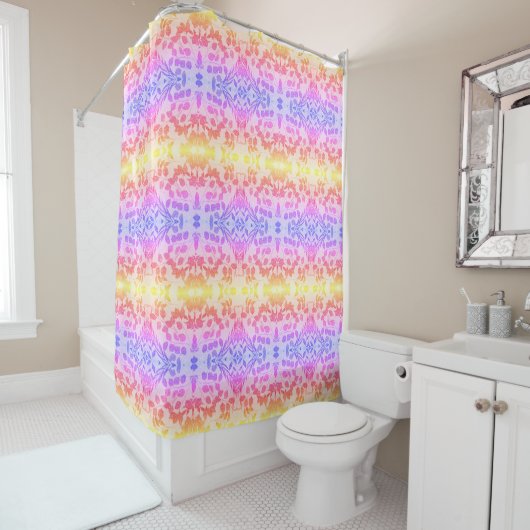 GEOMETRISCHE KLORFULLEZEN PATROON DOUCHEGORDIJN (In situ)