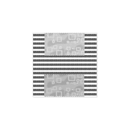 Geometrische koele strepen rubberstempel (Afrduk)